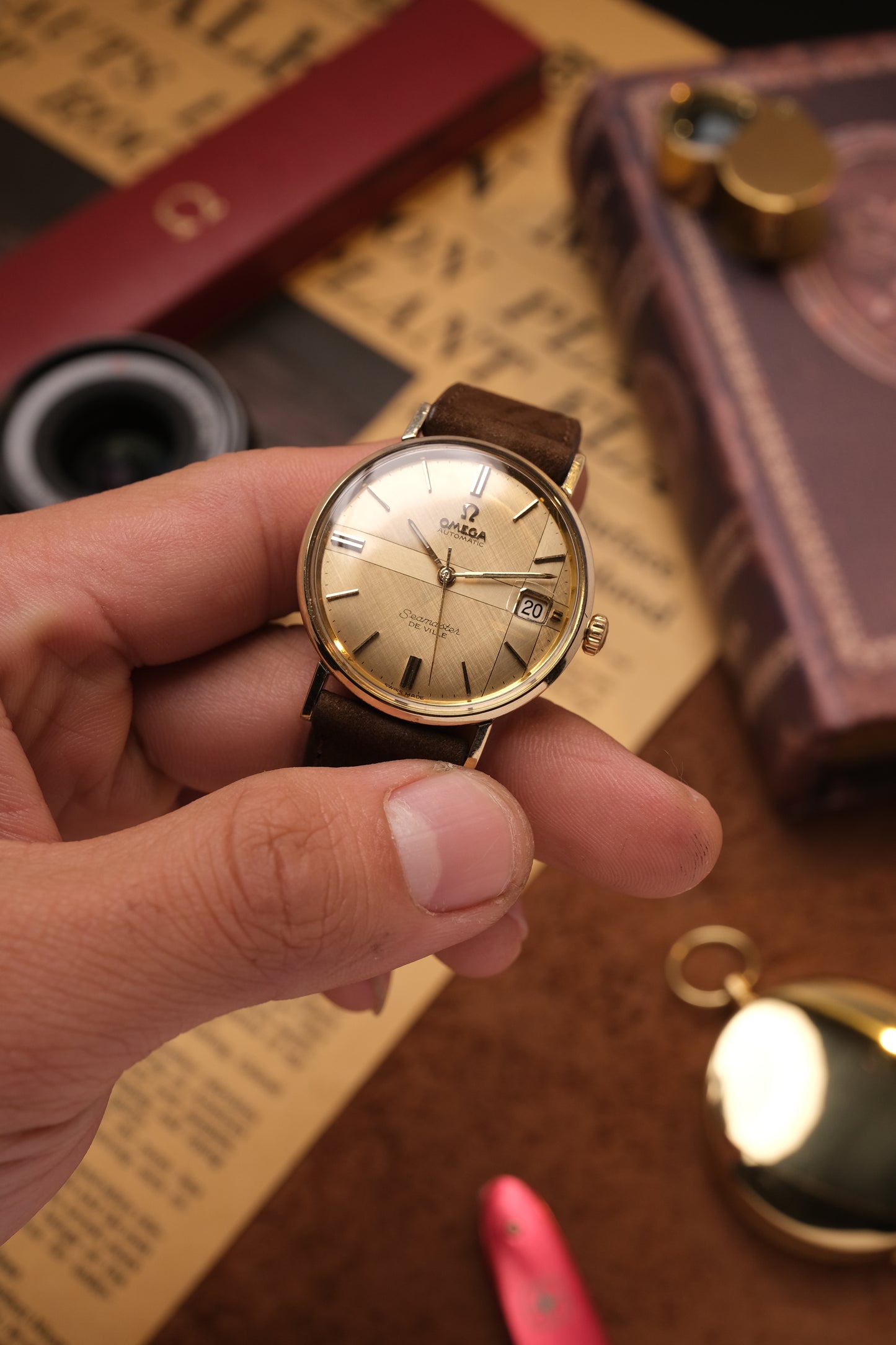 1966 Omega Seamaster De Villé Automatic Linen Cross Dial (Rare) KL6292