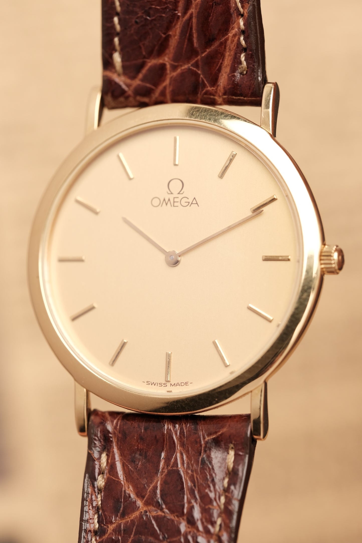 Omega De Ville Ref.1950075.2 Ultra Thin Gold Quartz