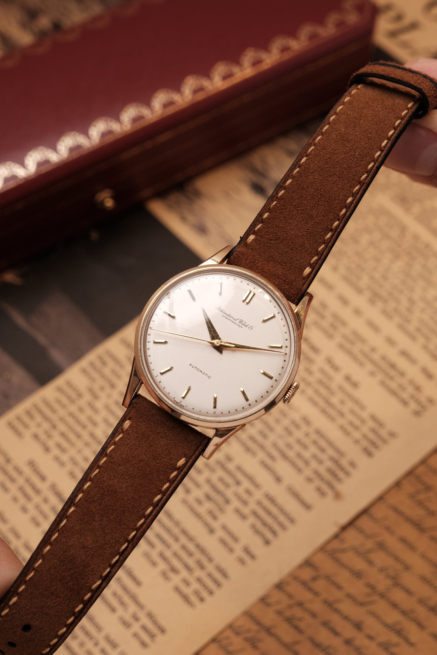 Calatrava IWC SCHAFFHAUSEN Cal.853 White Dial Automatic