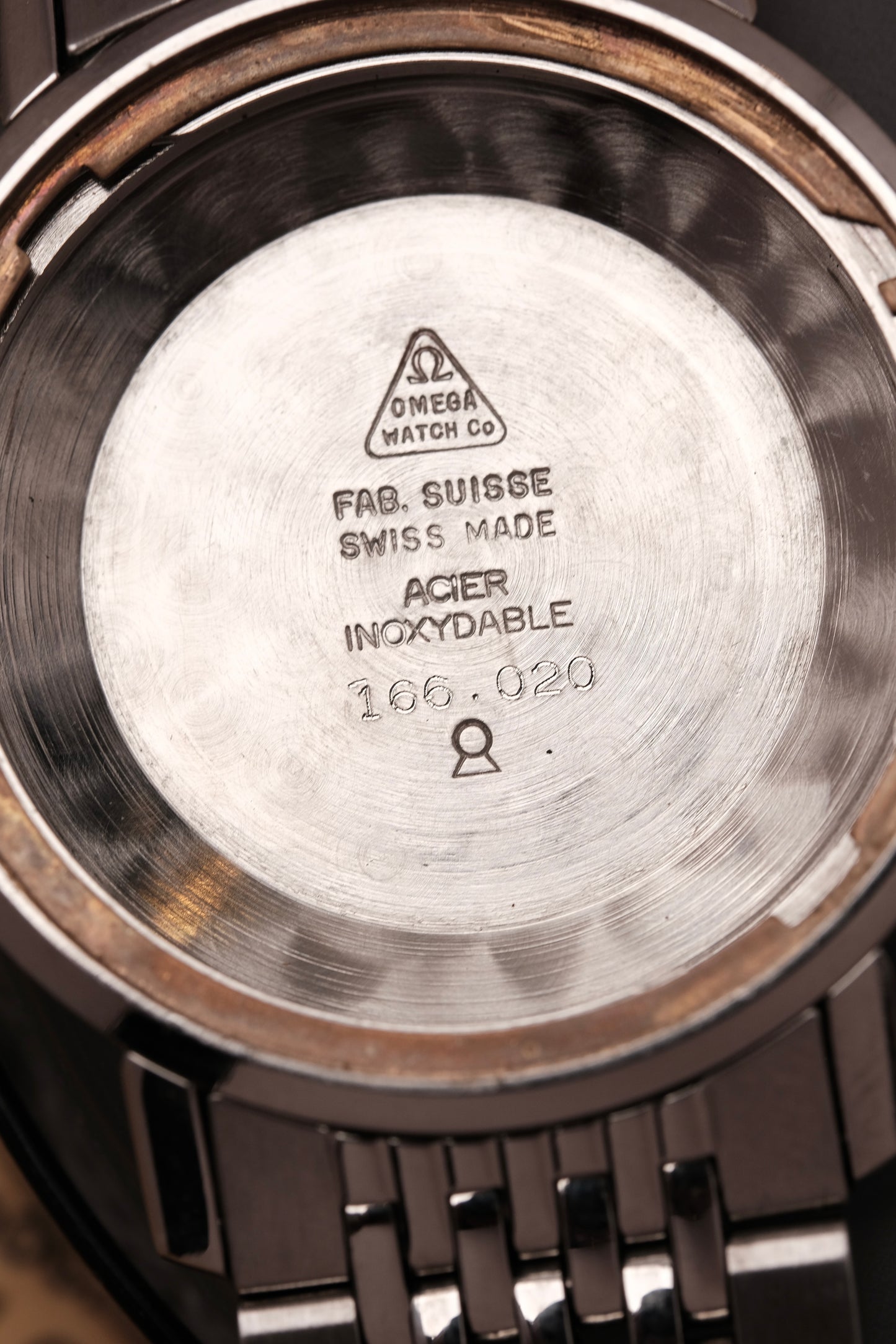 Vintage Omega Seamaster Automatic Deep Black Pie Pan Dial  166.020