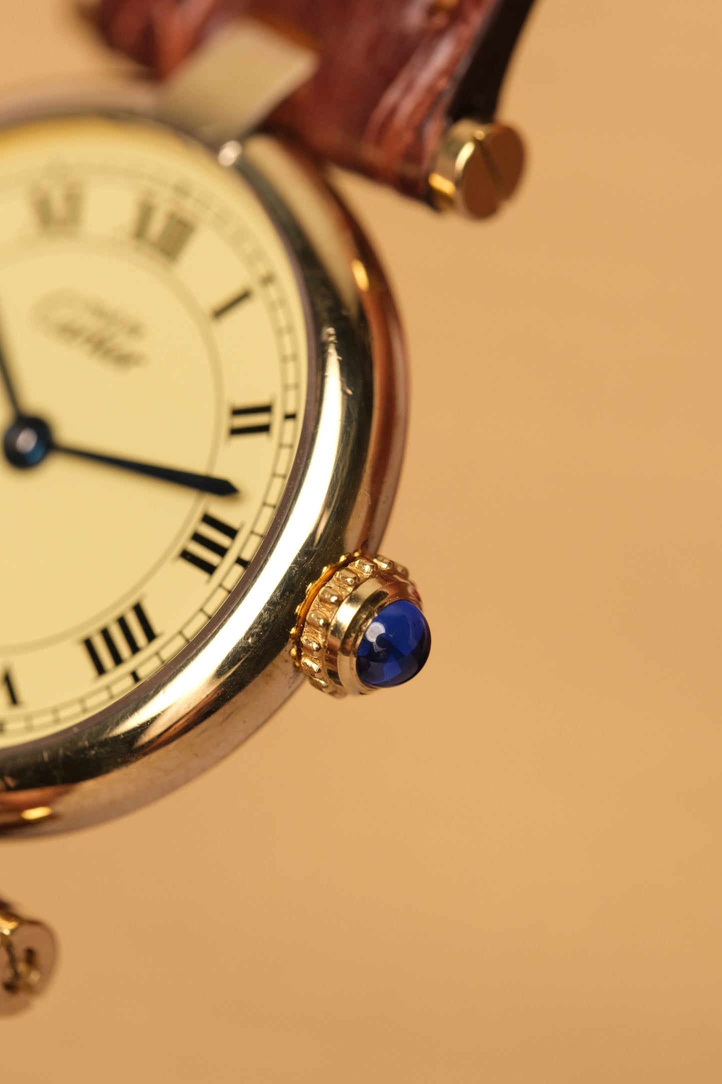 Ladies Cartier Must Vendome Vermeil 1851 ARGENT 925 Gold Plated 24MM ( Fullset)