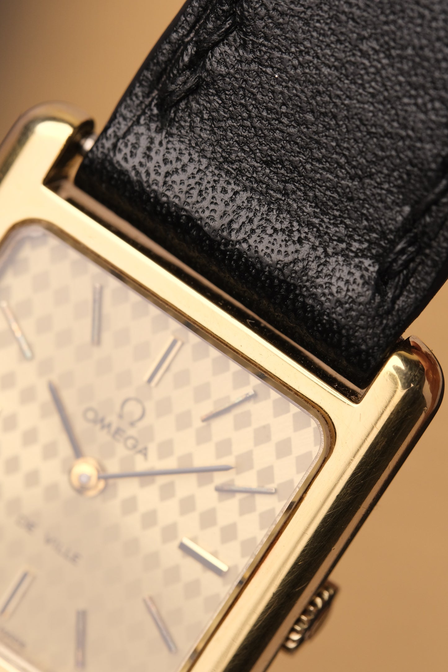 Omega De Ville Tank “Mini Normale” Champagne Mosaic Dial Manual Winding Ref. 511.0406