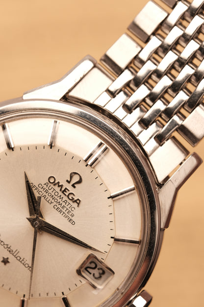 1963 OMEGA CONSTELLATION PIE PAN Stainless Steel  AUTOMATIC REF. 168.005 Beads of rice bracelet