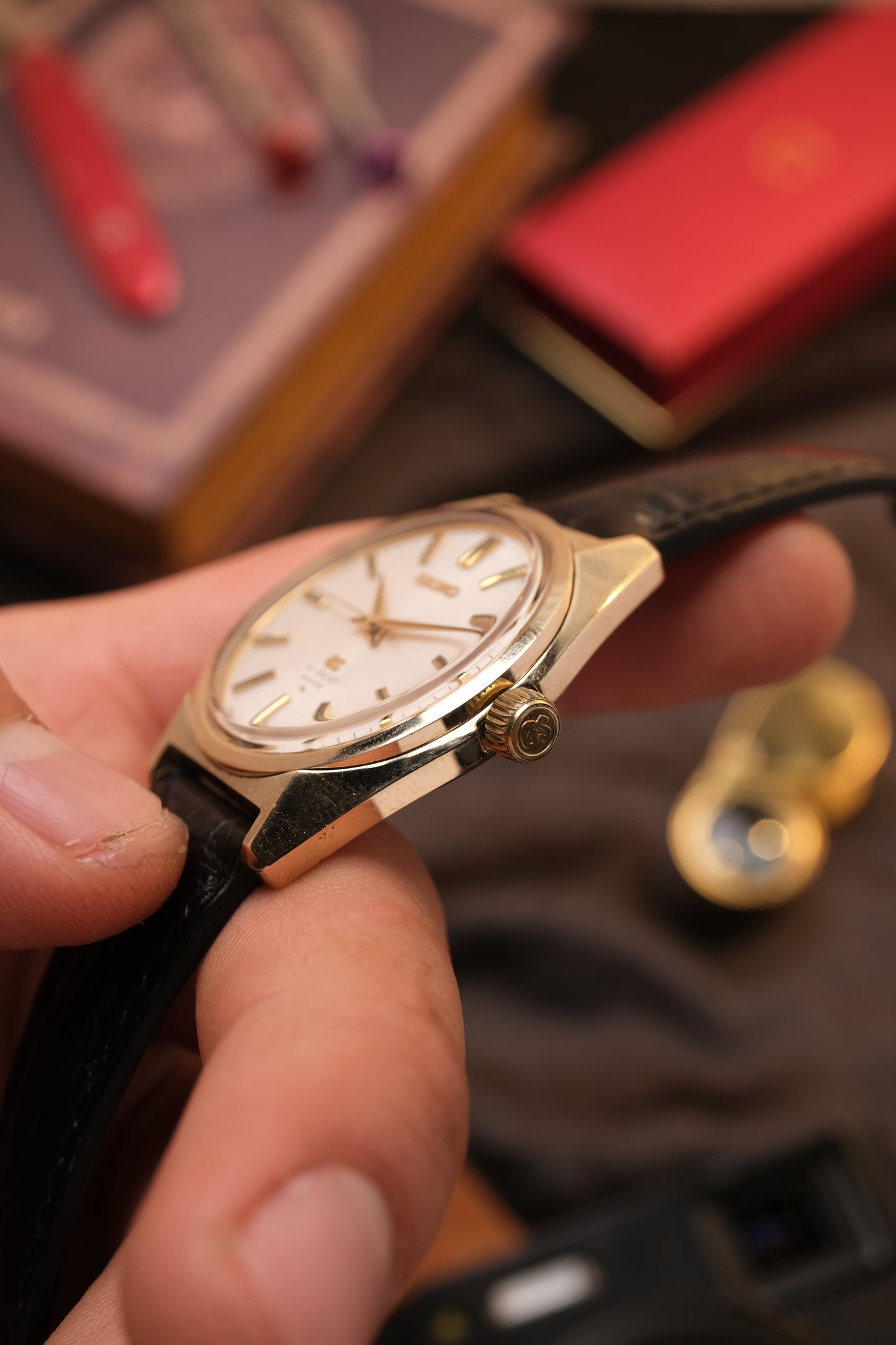 Grand Seiko GS45 High Beat 36000 1969's 4520-8000 CAP GOLD NoDate