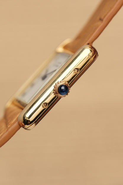 CARTIER MUST DE TANK VERMEIL (SM 20x28mm) COLUMN DIAL QUARTZ Ref.5057001
