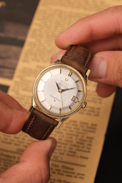 1963 OMEGA CONSTELLATION PIE PAN DOG LEG White Dial AUTOMATIC CHRONOMETER REF. 168.005