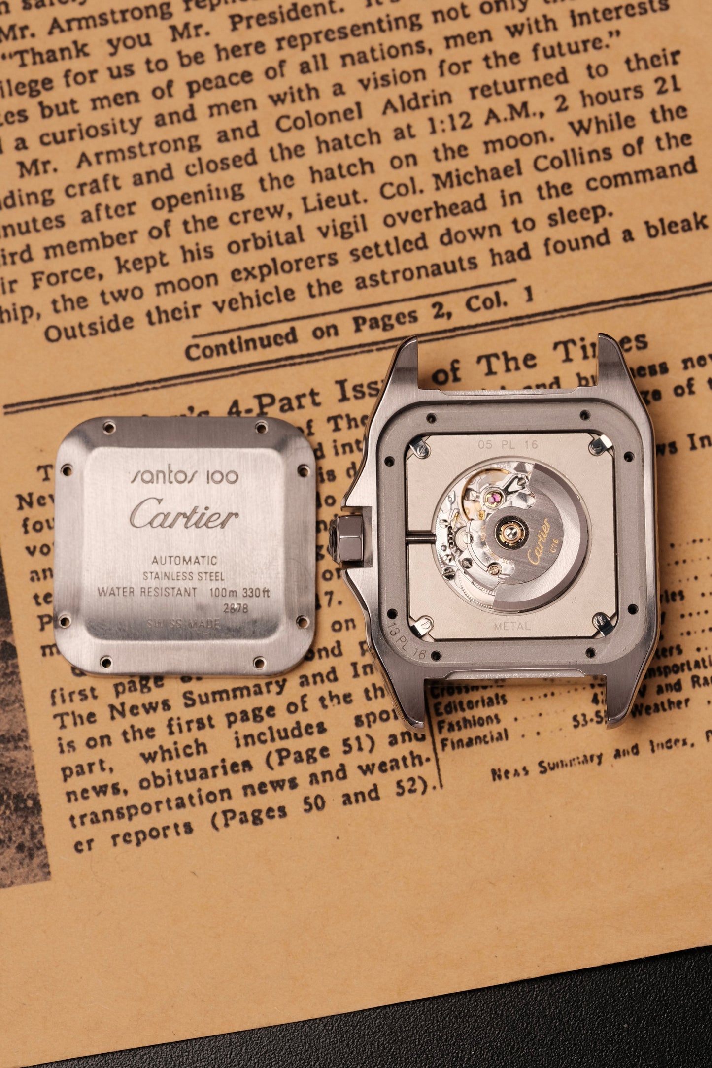 (Full set) Cartier Santos 100 W20126X8 2878 MM White 33mm Automatic Watch