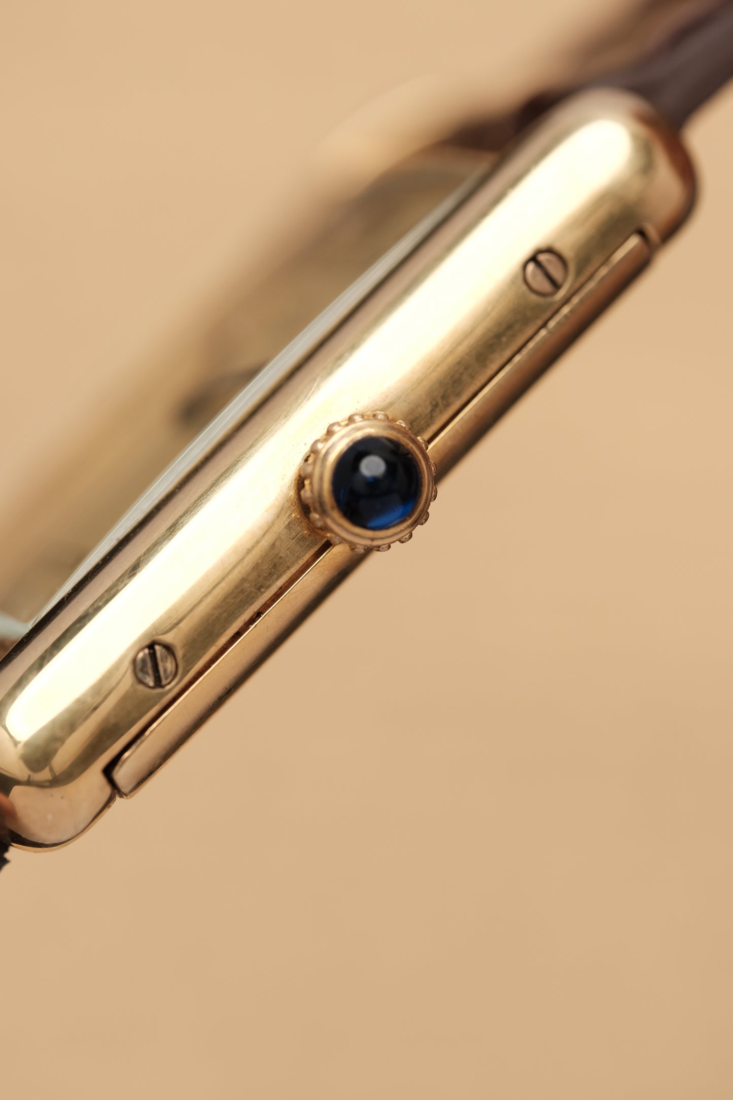 CARTIER MUST DE TANK VERMEIL (LM 23x31mm) ROMAN DIAL HAND WINDING