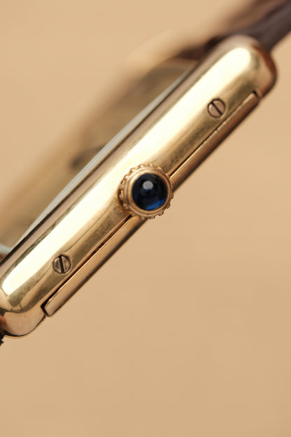 CARTIER MUST DE TANK VERMEIL (LM 23x31mm) ROMAN DIAL HAND WINDING