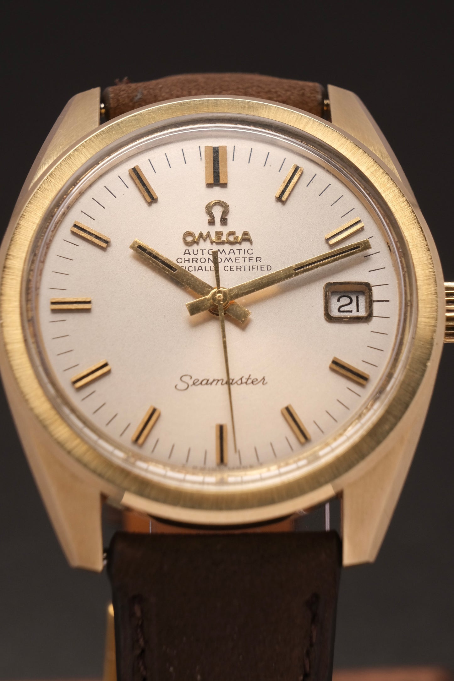 1960's Vintage Omega Seamaster Chronometer Automatic 168.022 Gold Capped Cal.564