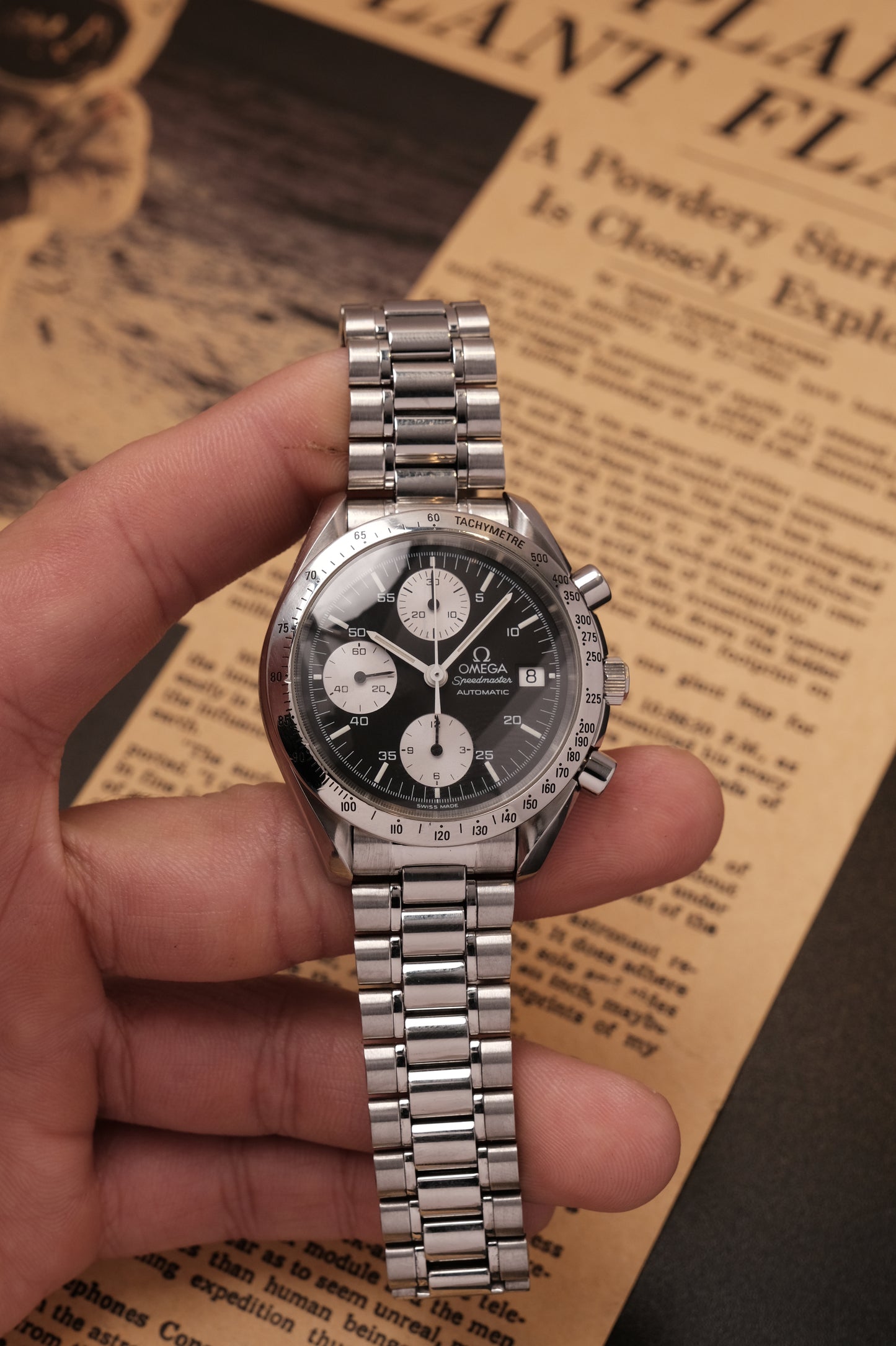 1998 Omega Speedmaster Reverse Panda Chronograph Automatic Date 3511.50 Cal. 1152