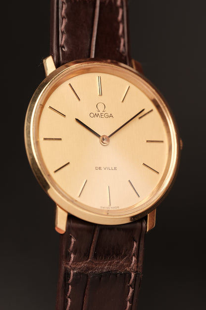 1970's OMEGA De Ville 111.0107 Cal.625 Gold Manual Winding Vintage