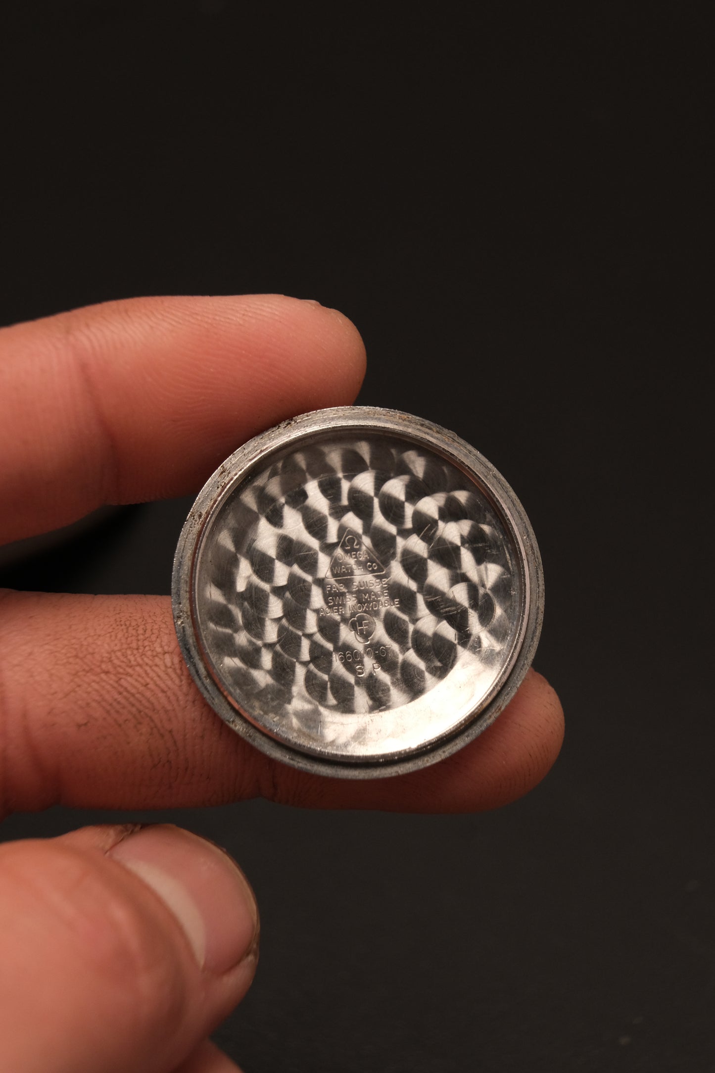 Vintage Omega Seamaster with Gold Crosshair Dial 166.010 from 1967