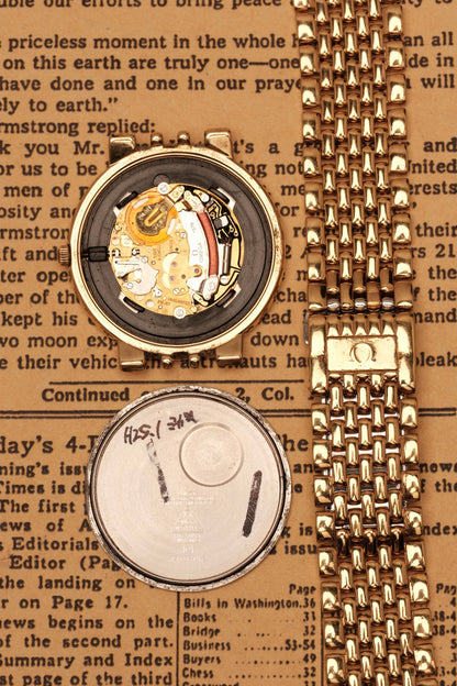 Omega De Ville Ref. 395.0875.2 Cal.1378 Ultra Thin Arabic Numeral Dial  Integrated Bracelet