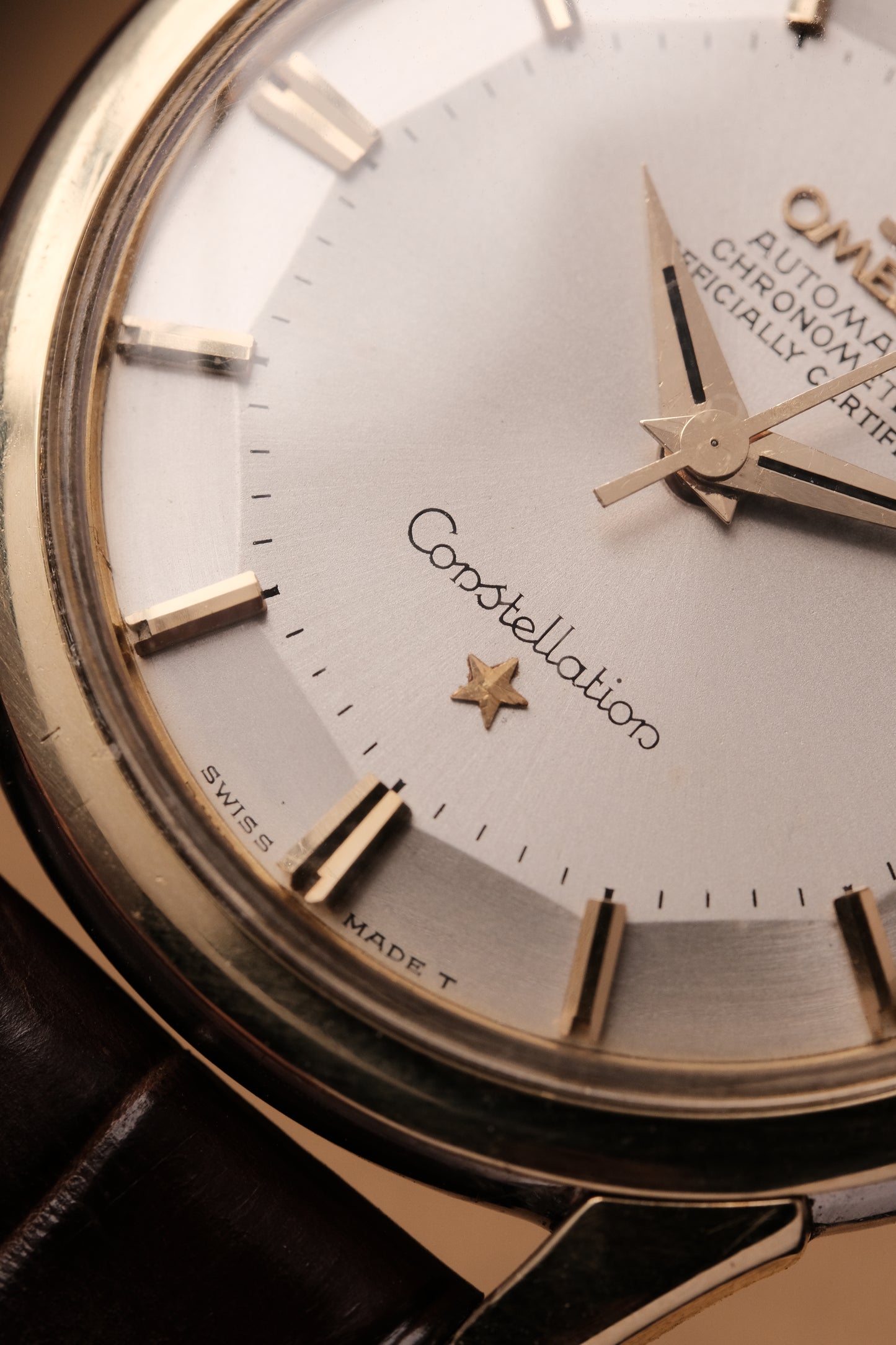 1959 Omega Constellation Pie Pan Gold Capped  Dial REF. 14393-8- SC