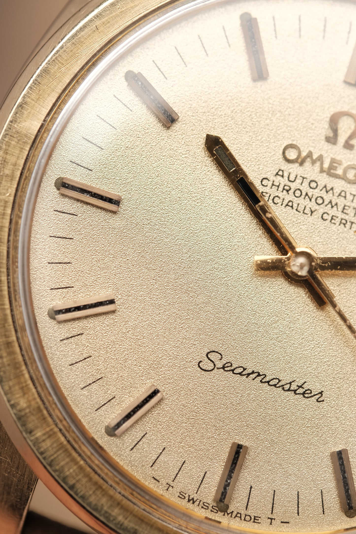 1968 Vintage Omega Seamaster Sparkle Dial Automatic 168.022 Jumbo 36mm Gold Capped Cal.564
