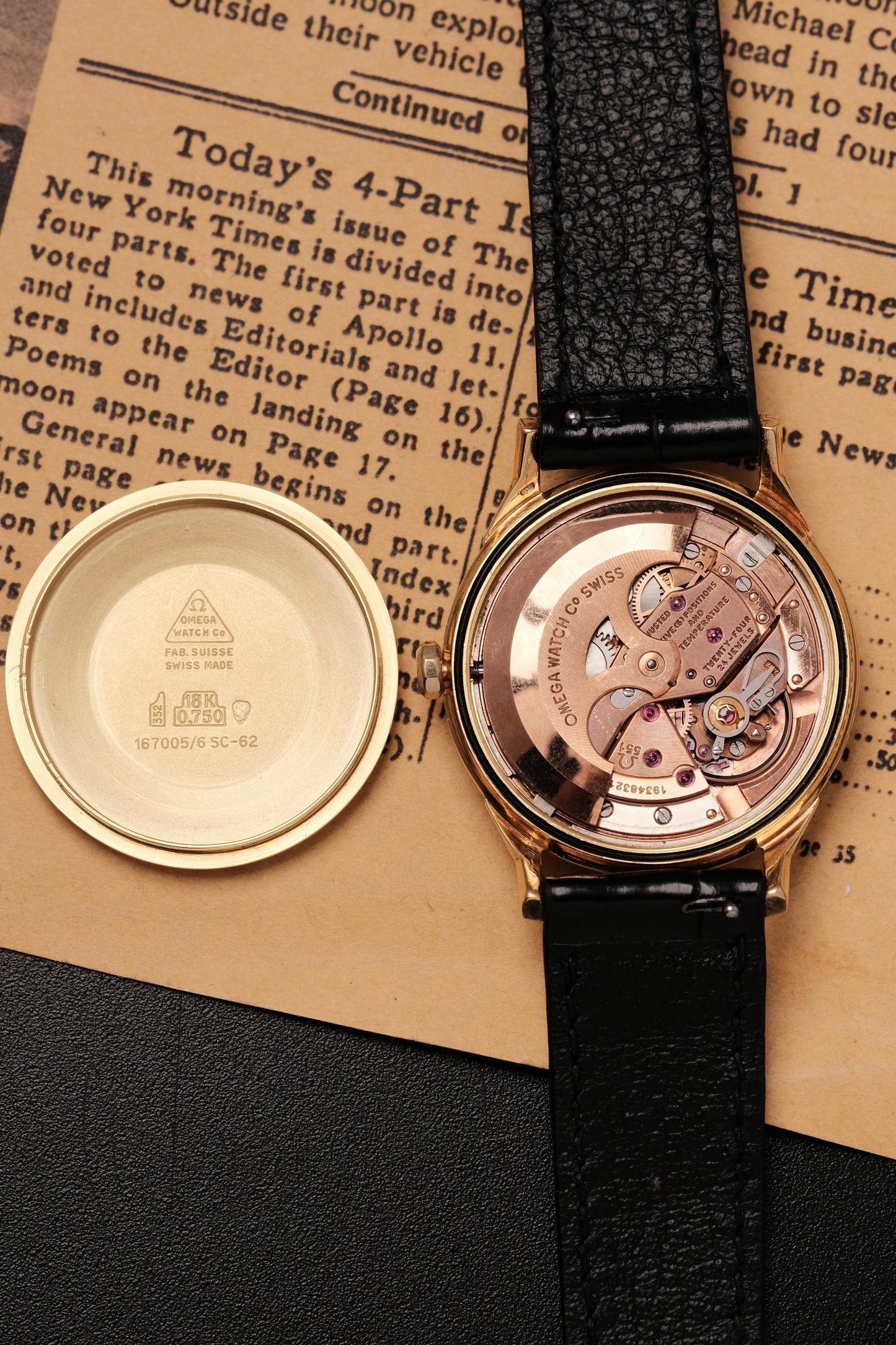 1962 18k Solid Gold 167.005 OMEGA CONSTELLATION PIE PAN DOG LEG White Dial AUTOMATIC CHRONOMETER