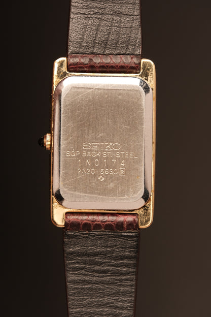 1981 Vintage Japan Mini Seiko Tank 2320-5630 (19x30mm)