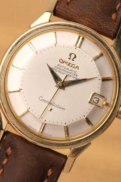 1963 OMEGA CONSTELLATION PIE PAN DOG LEG White Dial AUTOMATIC CHRONOMETER REF. 168.005