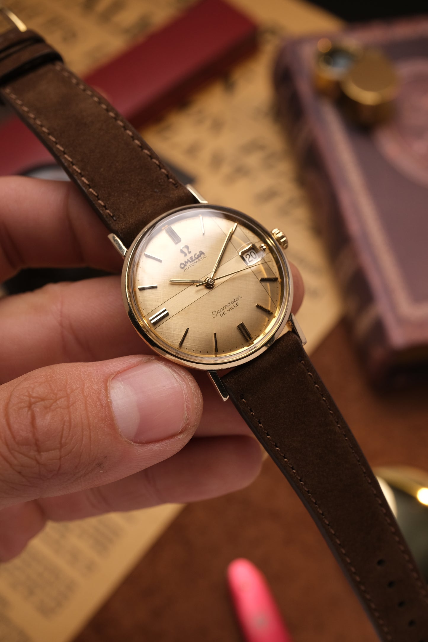 1966 Omega Seamaster De Villé Automatic Linen Cross Dial (Rare) KL6292