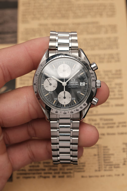 1996 Omega Speedmaster Reverse Panda Chronograph Automatic Date 3511.50 Cal. 1155 + BOX and Paper