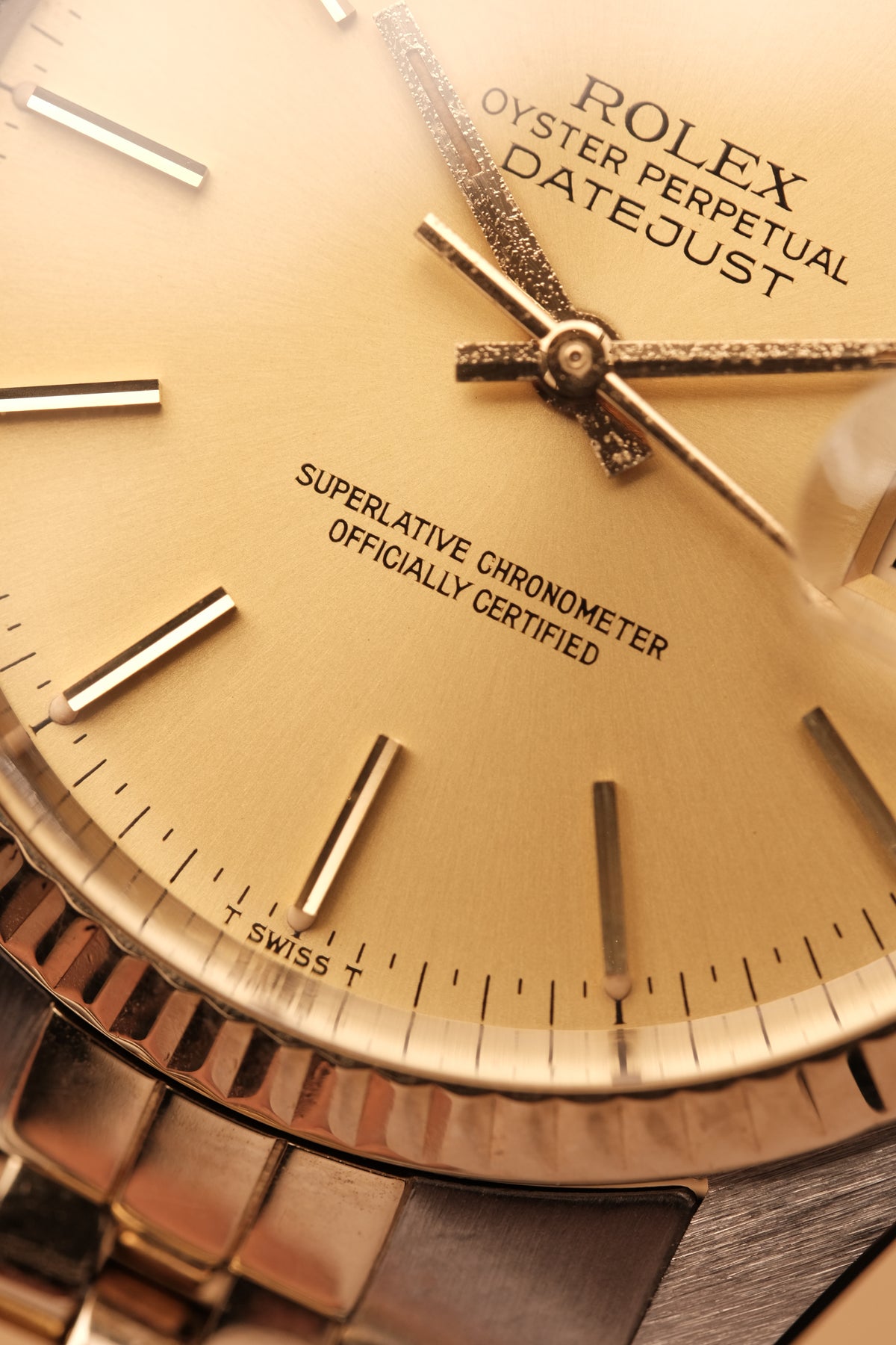 Rolex Datejust 36 16013 Two Tone 18k Yellow Gold Jubilee Bracelet Fluted Bezel + Box and Booklet