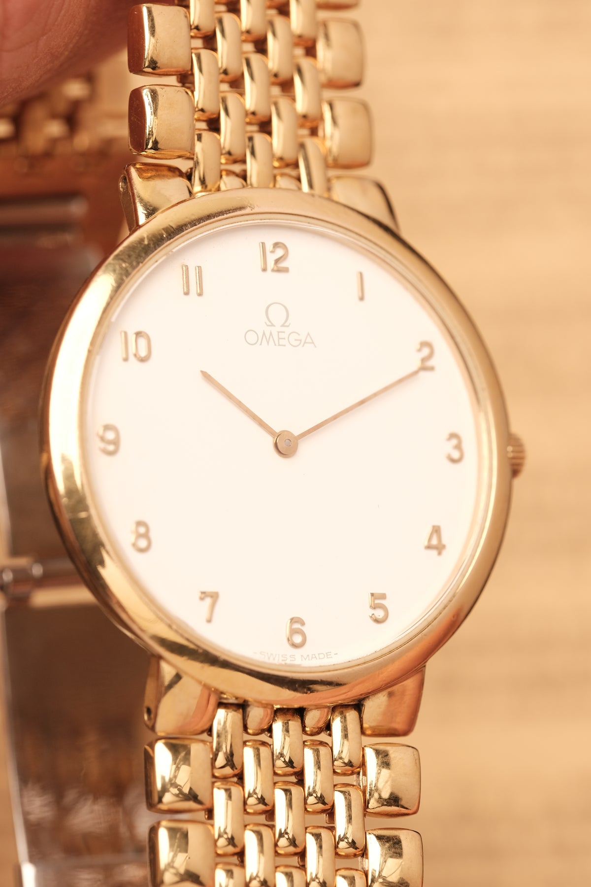 Omega De Ville Ref. 395.0875.2 Cal.1378 Ultra Thin Arabic Numeral Dial  Integrated Bracelet