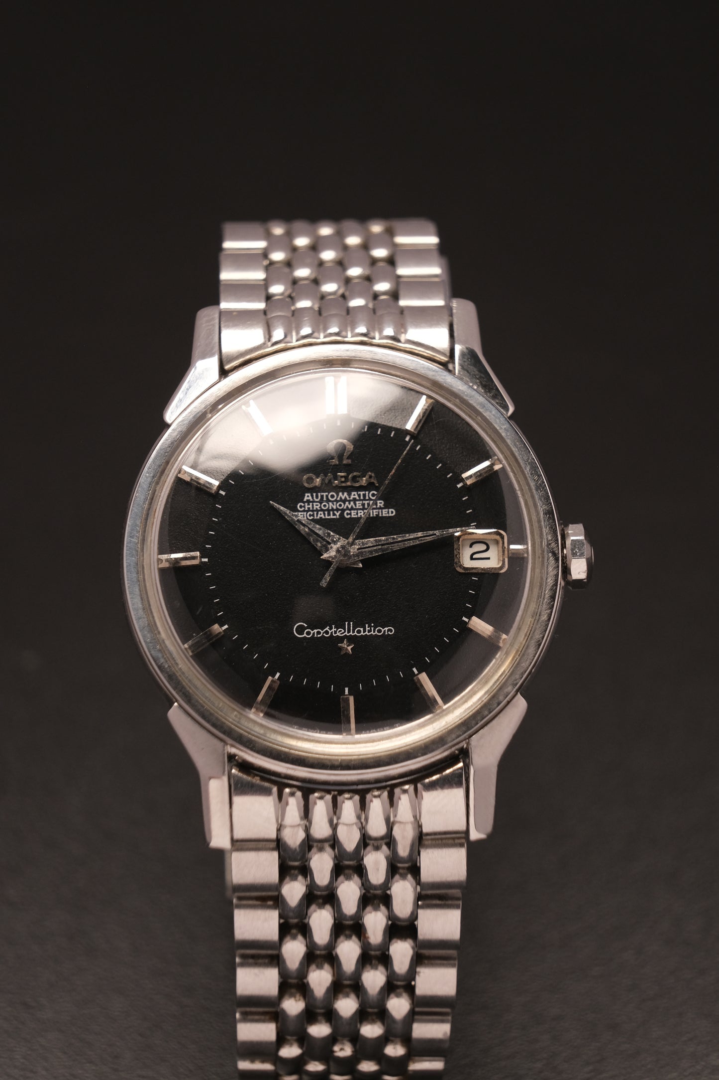 Omega Constellation Pie Pan Black Dial Chronometer  Ref. 168.005