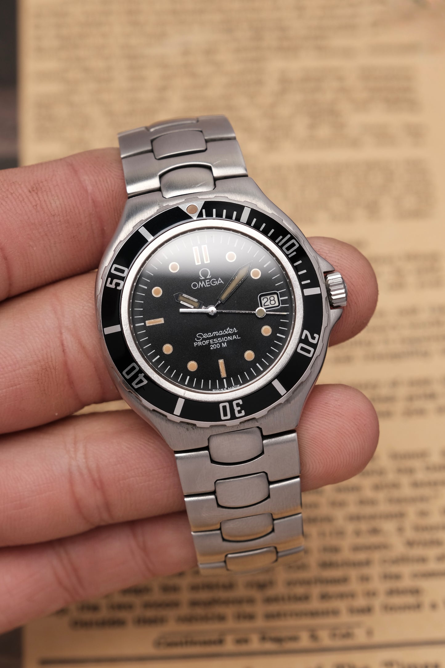 1991 Divers Omega Seamaster Professional 200m Quartz Vintage Pre Bond 36mm