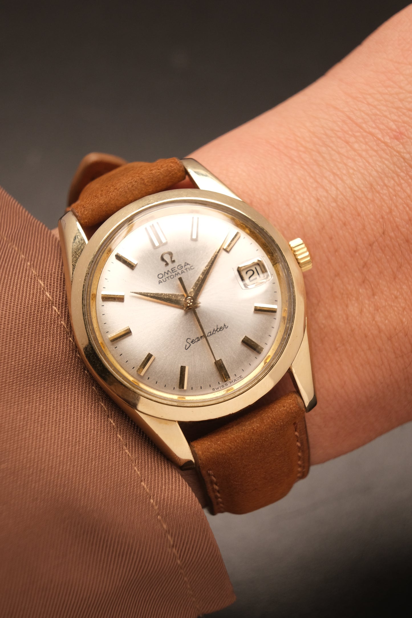 Vintage Omega Seamaster Automatic Gold Capped  14763-61
