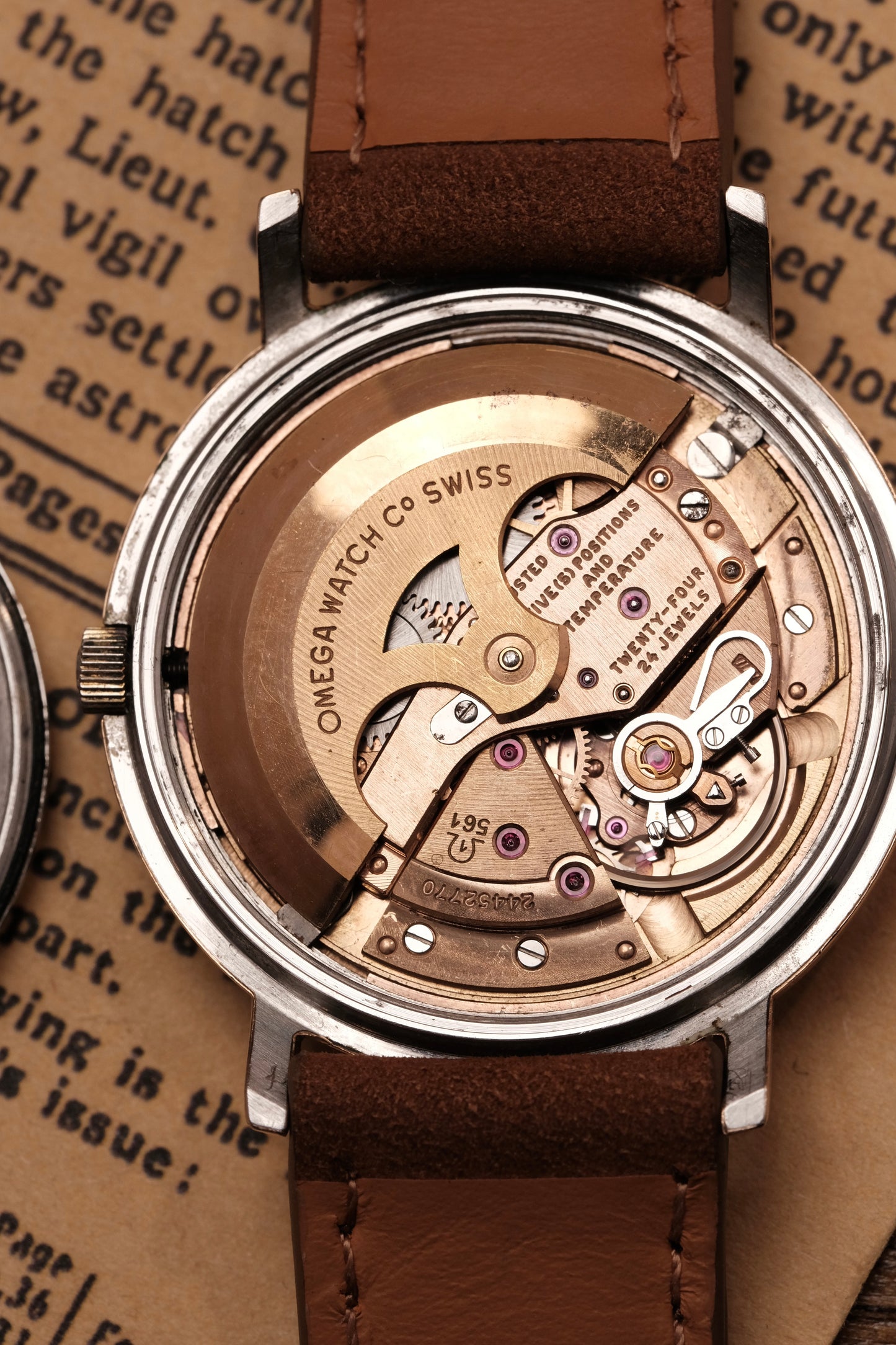 1966 OMEGA CONSTELLATION PIE PAN Mirror Rose Gold Dial (Salmon Dial )CHRONOMETER REF 168.004