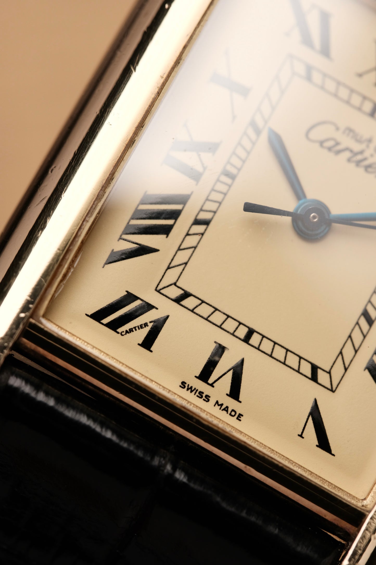 Vintage Cartier Must De Tank (XL 26x34mm) ROMAN DIAL QUARTZ Ref.2413