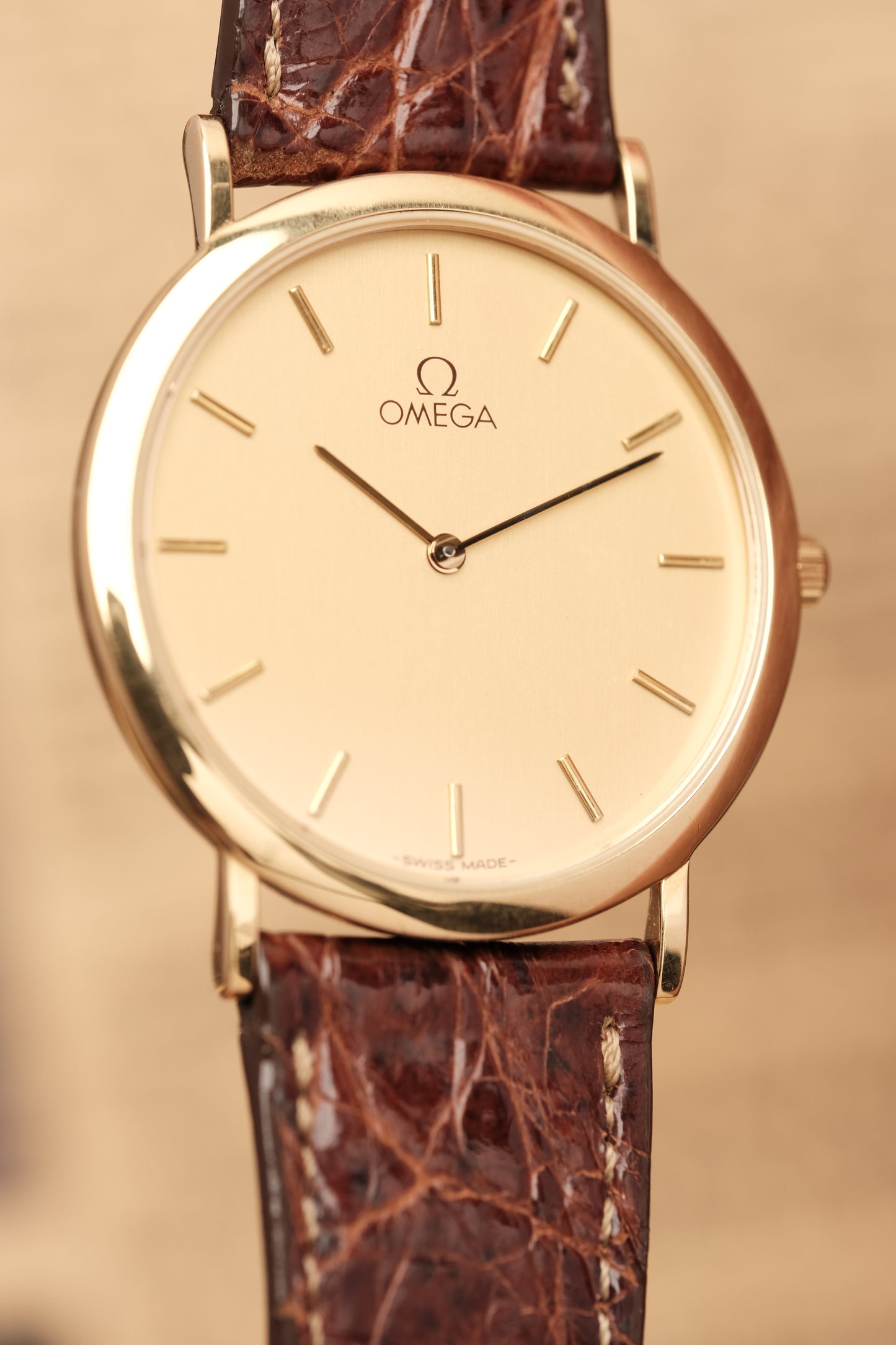 Omega De Ville Ref.1950075.2 Ultra Thin Gold Quartz