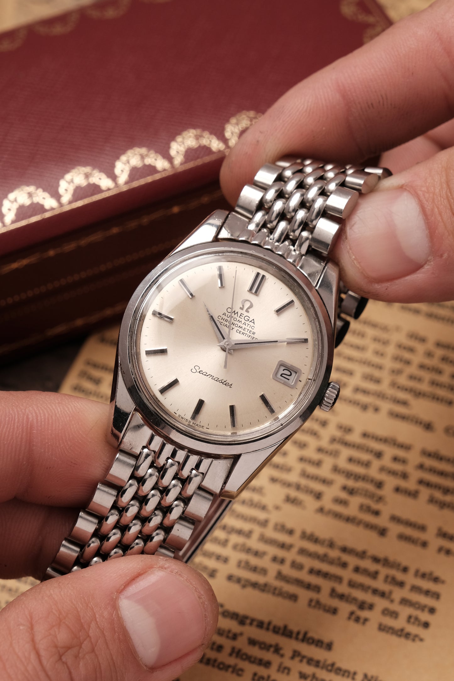 1969 Vintage Omega Seamaster Chronometer Certified Automatic 166.010