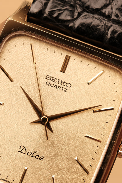 Vintage Seiko Dolce Gold Snow Flake Dial  7731-5110