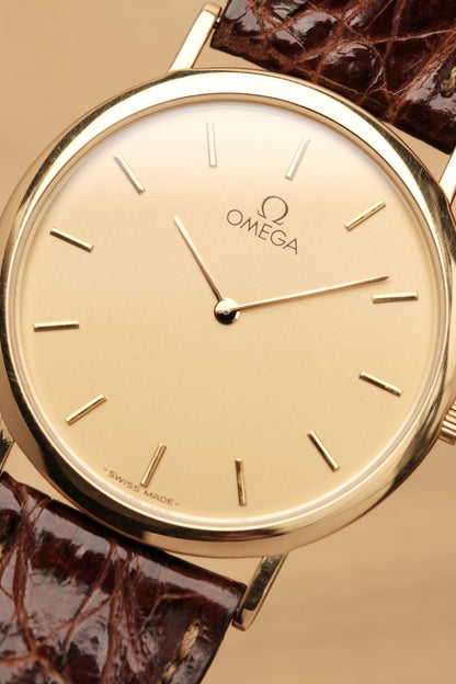 Omega De Ville Ref.1950075.2 Ultra Thin Gold Quartz