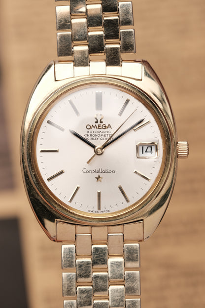 1969 OMEGA Constellation C-shape Day Chronometer White Dial - 168.017