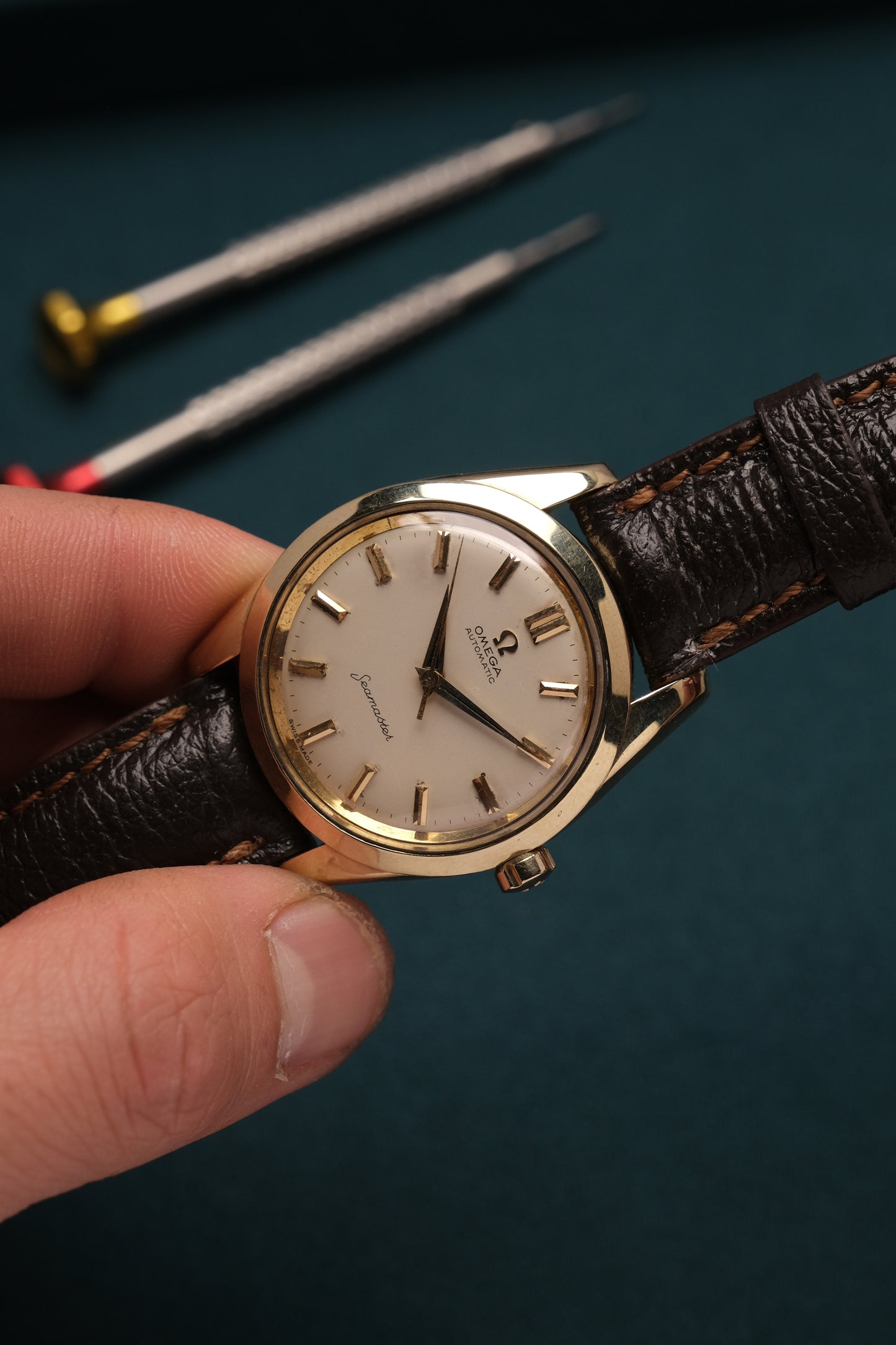 1958 Omega Seamaster Automatic 2975-5SC Caliber 501 Champagne Dial
