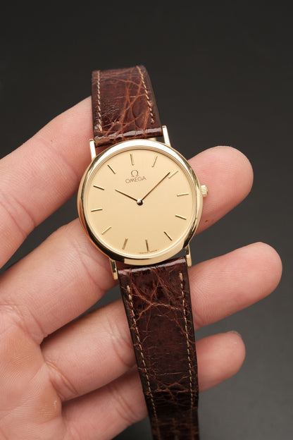 Omega De Ville Ref.1950075.2 Ultra Thin Gold Quartz