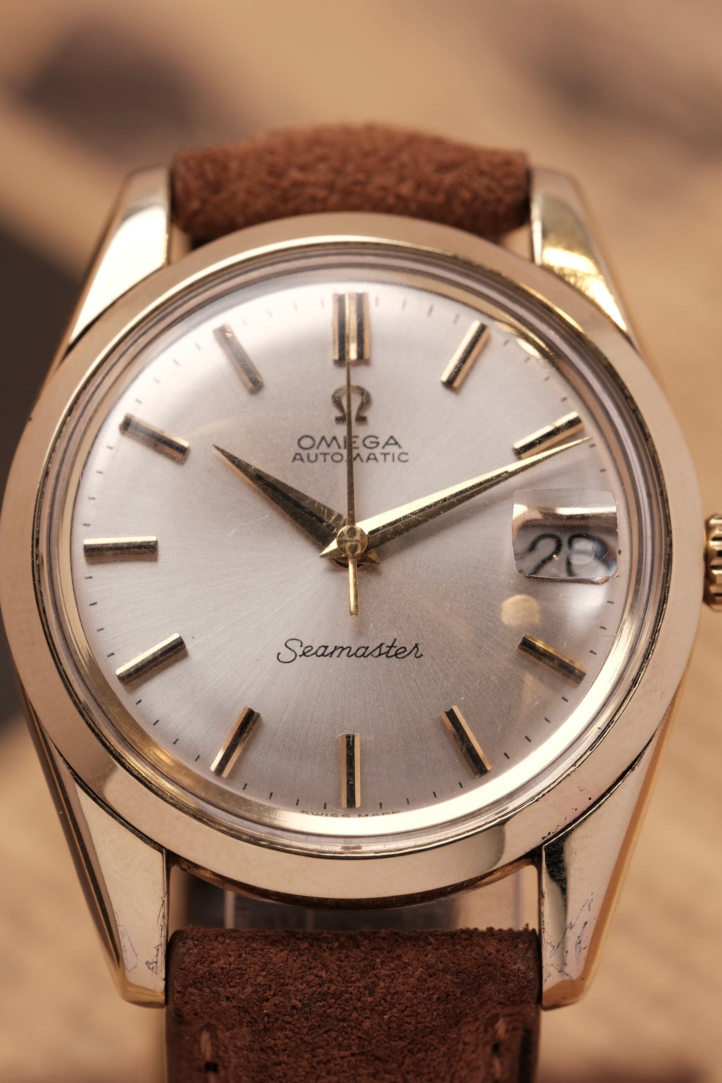 Vintage Omega Seamaster Automatic Gold Capped 166.010-63 ( Sapphire case back)