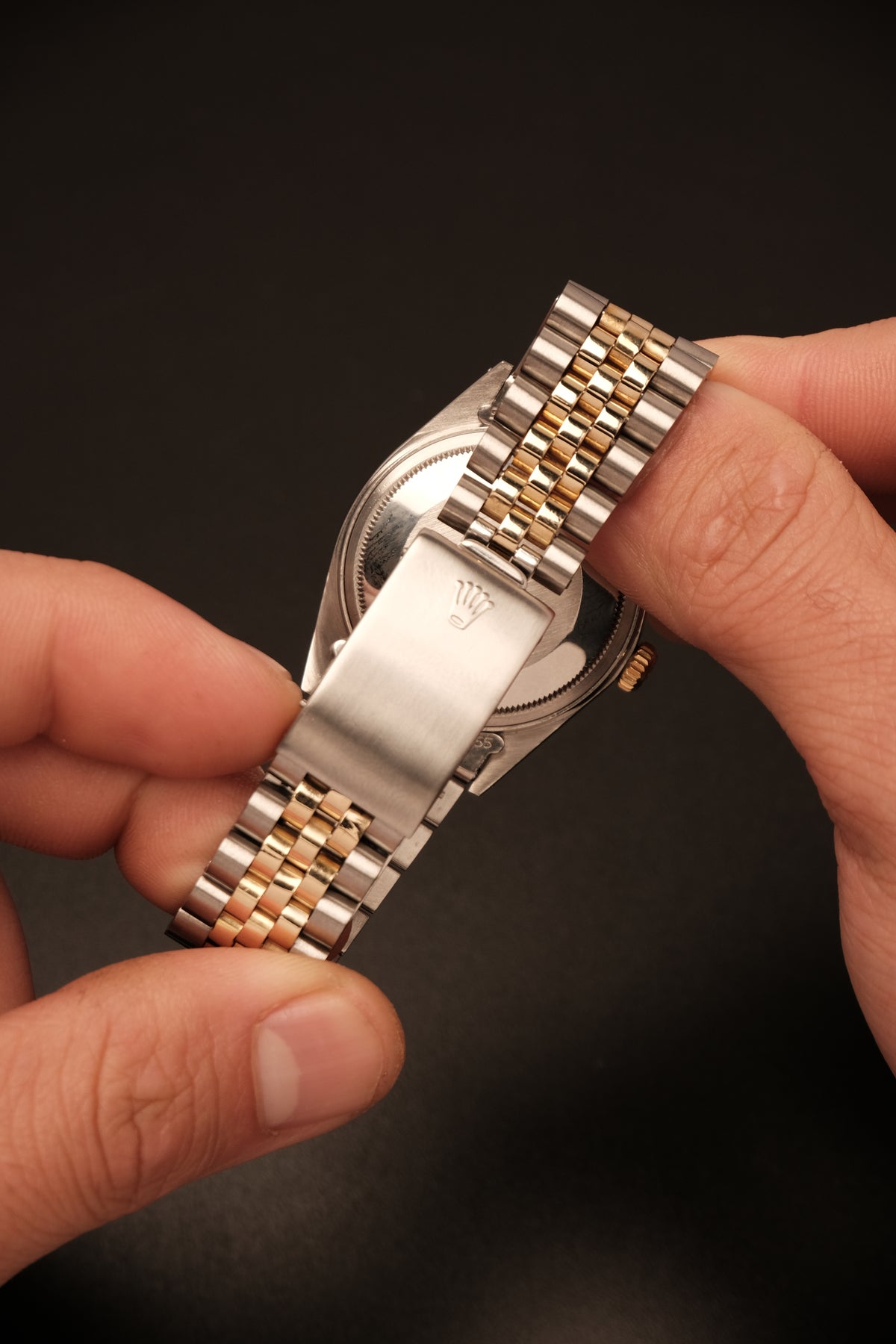 Rolex Datejust 36 16013 Two Tone 18k Yellow Gold Jubilee Bracelet Fluted Bezel + Box and Booklet
