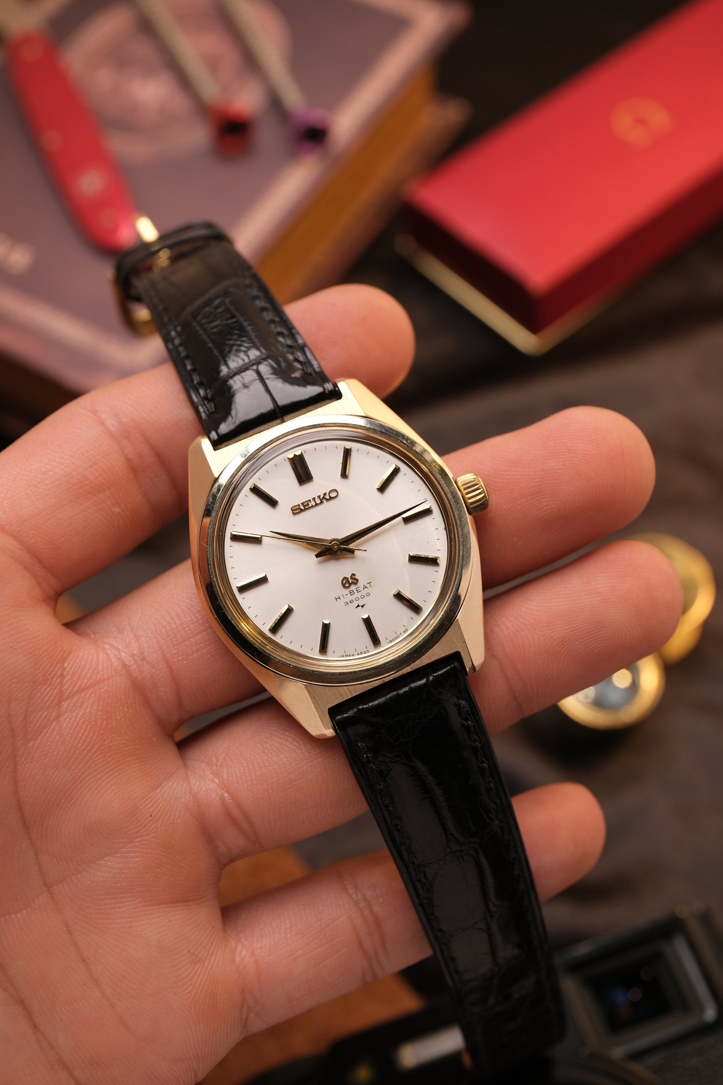 Grand Seiko GS45 High Beat 36000 1969's 4520-8000 CAP GOLD NoDate