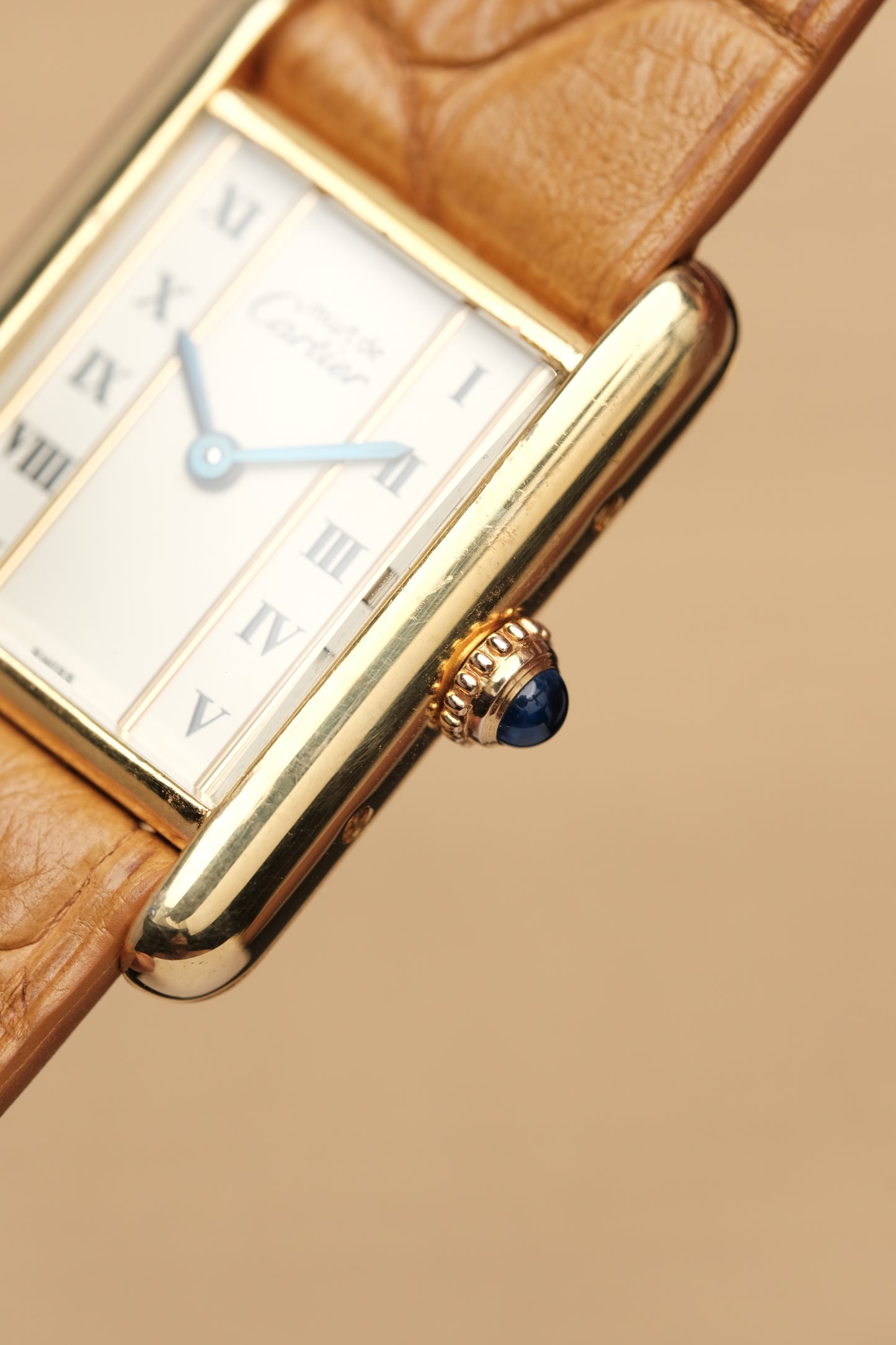 CARTIER MUST DE TANK VERMEIL (SM 20x28mm) COLUMN DIAL QUARTZ Ref.5057001