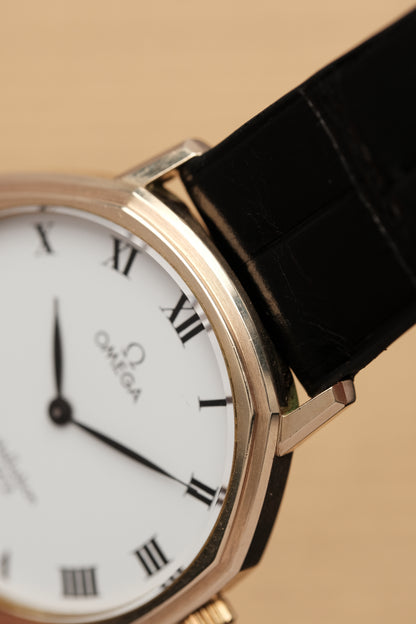 1980s Vintage Omega Constellation 1910041 Octagonal 10k gold filled
