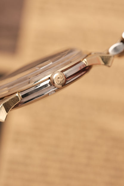 1966 OMEGA CONSTELLATION PIE PAN DOG LEG White Dial AUTOMATIC REF. 168.005 + BOX + Beads of rice bracelet