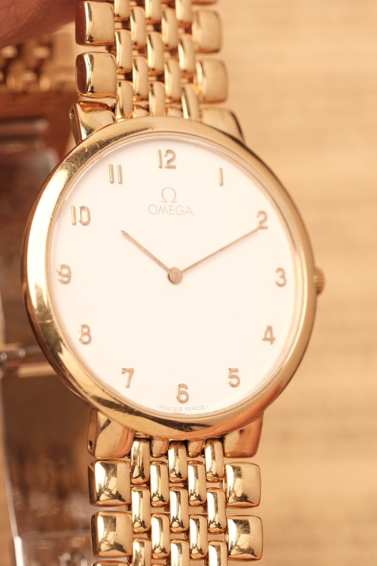 Omega De Ville Ref. 395.0875.2 Cal.1378 Ultra Thin Arabic Numeral Dial  Integrated Bracelet