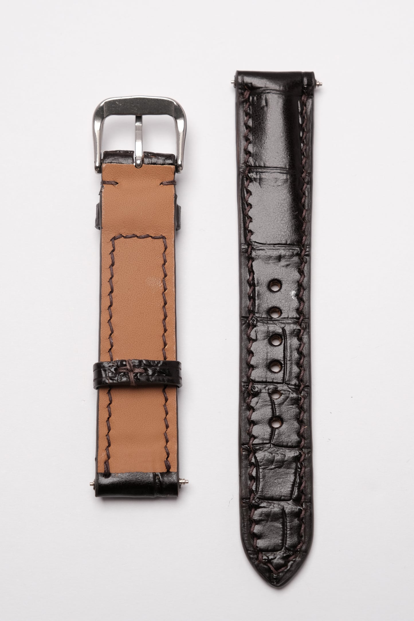 Oxblood Alligator Leather Strap