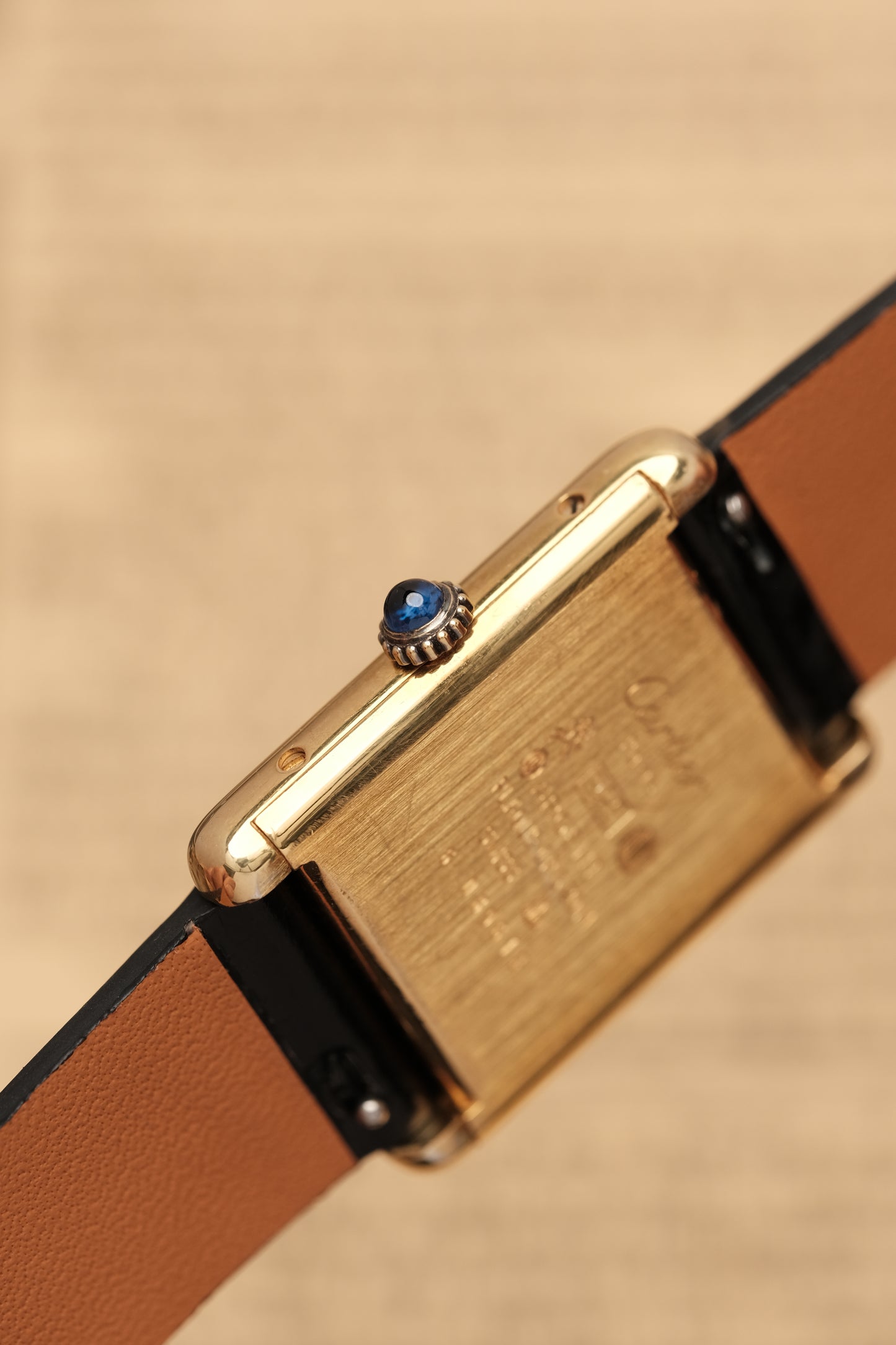 CARTIER MUST DE TANK VERMEIL (LM 23x31mm) HAND WINDING FERRARI RED DIAL