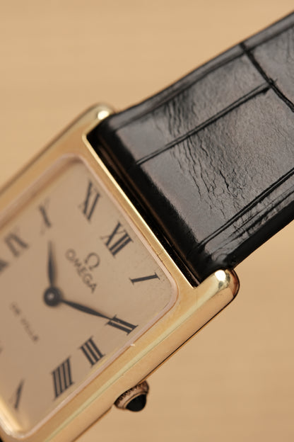 Vintage Tank OMEGA DE VILLE Roman Dial (25x31mm) Hand Windding Ref.11784 + BOX