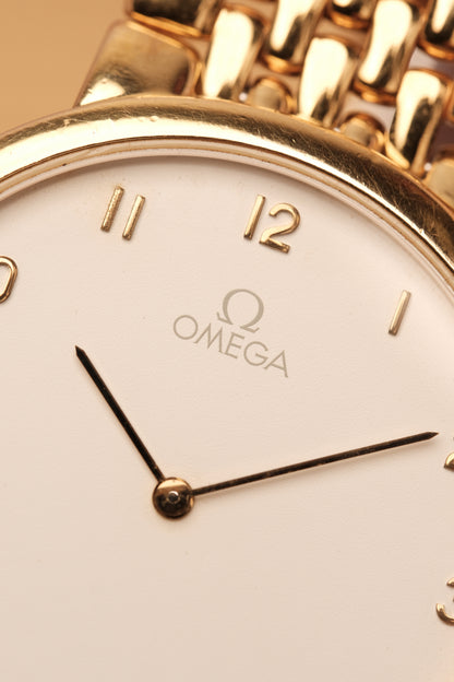 Omega De Ville Ref. 395.0875.2 Cal.1378 Ultra Thin Arabic Numeral Dial  Integrated Bracelet